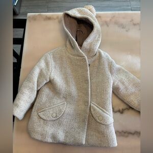 Zara Cream Kids Coat with Hood